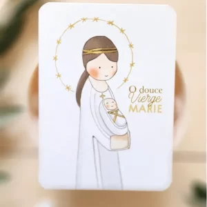 Petite carte Vierge-Marie OBOBOI