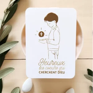 Petite carte Garçon ocre OBOBOI